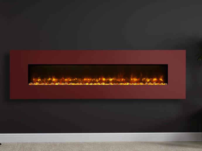 Photo of Radiance 190W flat steel in dark red wall