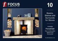 Image showing cover of Beams, Shelves and Surrounds for Stoves brochure