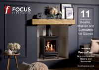 Image showing cover of Focus Fireplaces - Beams, Shelves and Surrounds for Stoves brochure