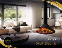 Image showing cover of Onyx Orbit Electric Fires brochure