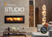 Image showing cover of Stovax Studio Insert & Freestanding Fires brochure